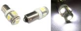 10 Lâmpadas Soquete Ba9s - 5 led's
