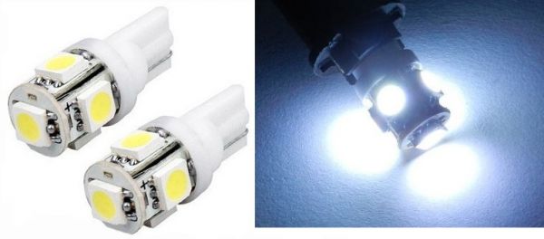100 Lâmpadas de 5 leds - Super branca