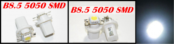 10 Lâmpadas T5 B8.5 - 1 led